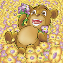 Cuddly Critters (tm) cute cartoon animal character: Bailey Bear